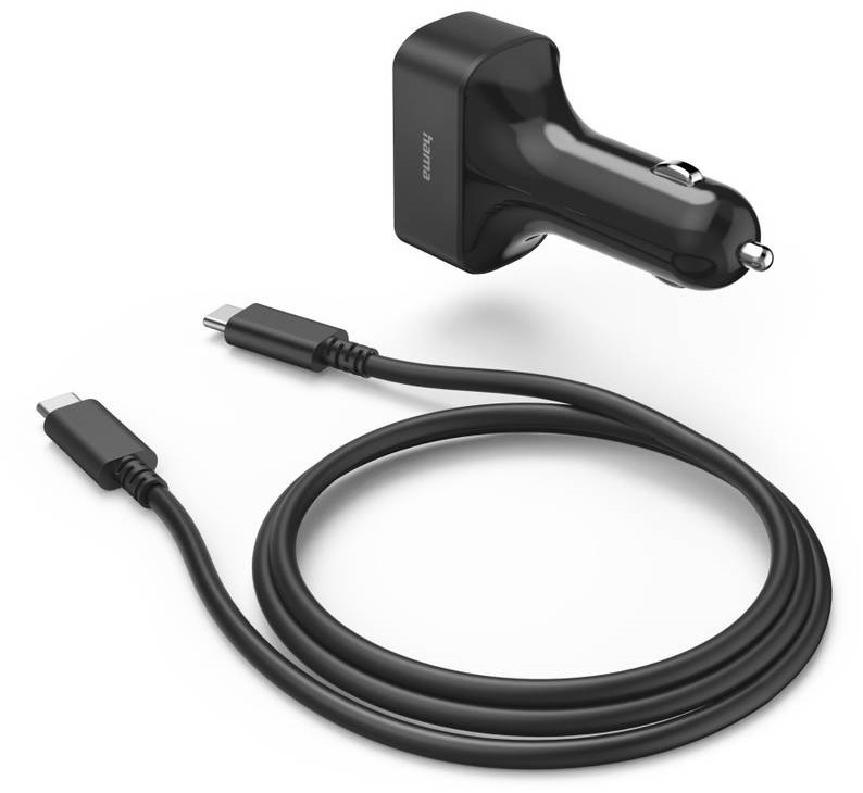 Nabíječka do sítě Hama USB-C do auta, Power Delivery, 5-20 V, 65 W, 1,5 m Hama 200018