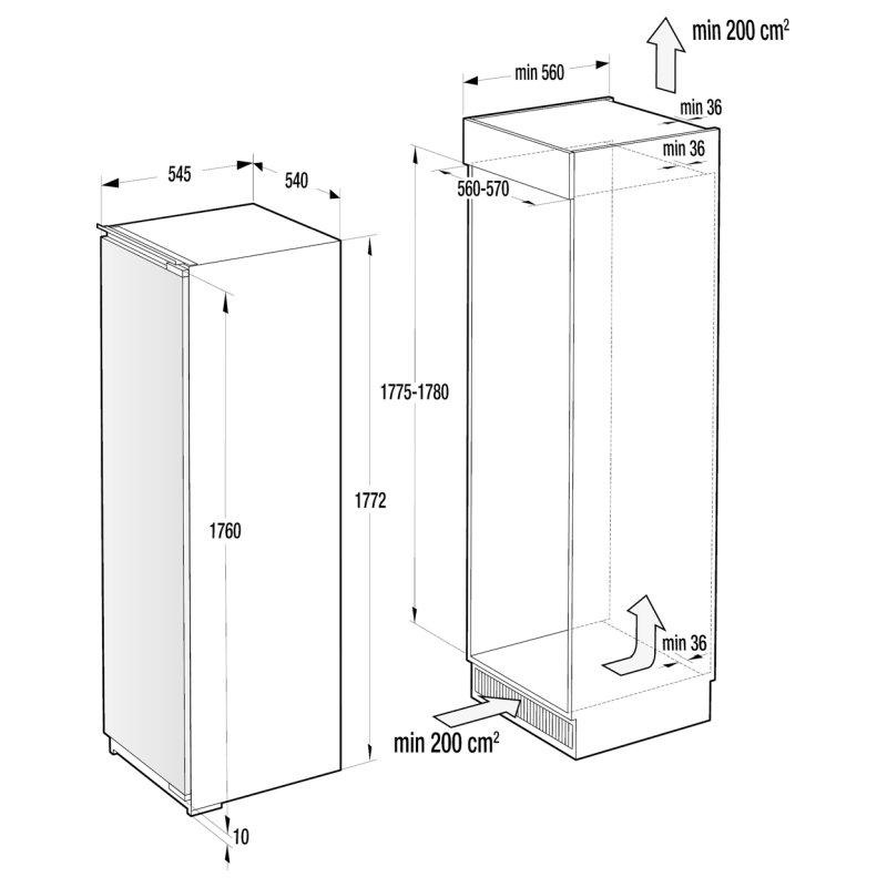 Chladnička Gorenje RI2181A1 bílé