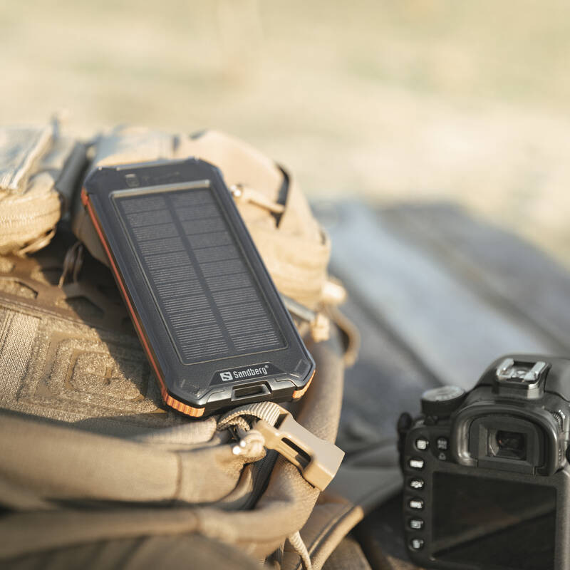 Powerbanka Sandberg 3in1 Solar 10 000 mAh černá Powerbanka Sandberg 3in1 Solar 10 000 mAh černá