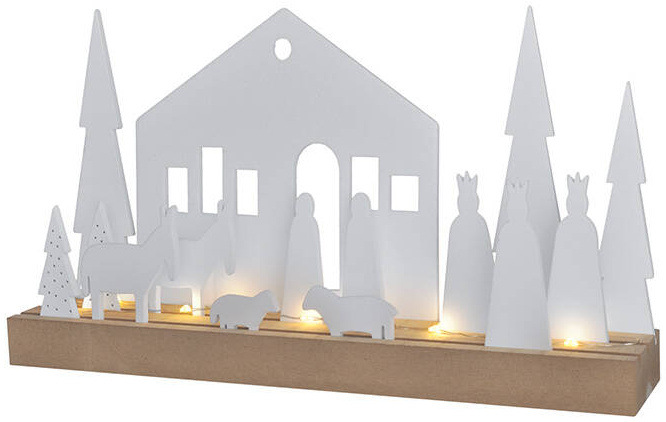 LED dekorace Solight zimní vesnička, modulární, 14 prvků, 10x LED, 2x AAA LED dekorace Solight zimní vesnička, modulární, 14 prvků, 10x LED, 2x AAA
