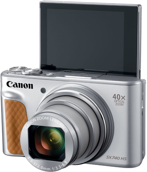 Digitální fotoaparát Canon PowerShot SX740 HS stříbrný Canon PowerShot SX740 HS, stříbrná