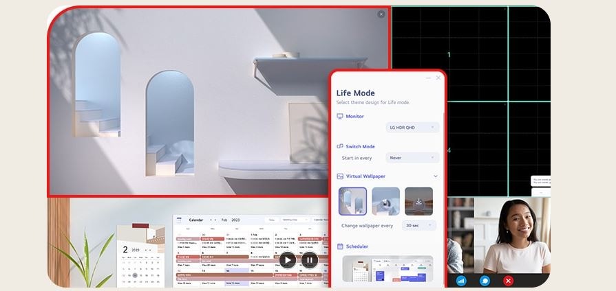 Monitor LG 24U41YA-B černý Monitor LG 24U41YA-B s aplikací LG Switch