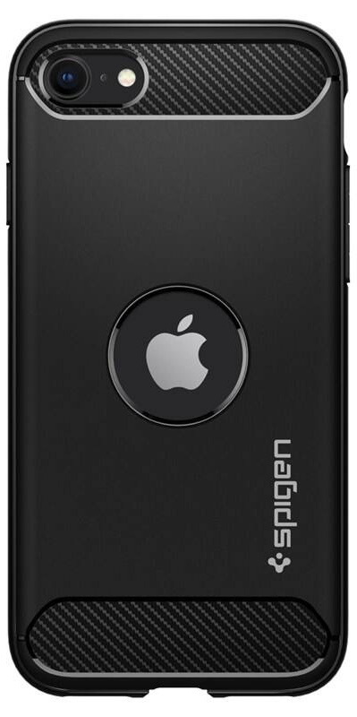 Kryt na mobil Spigen Rugged Armor na Apple iPhone SE 2020/22 černý