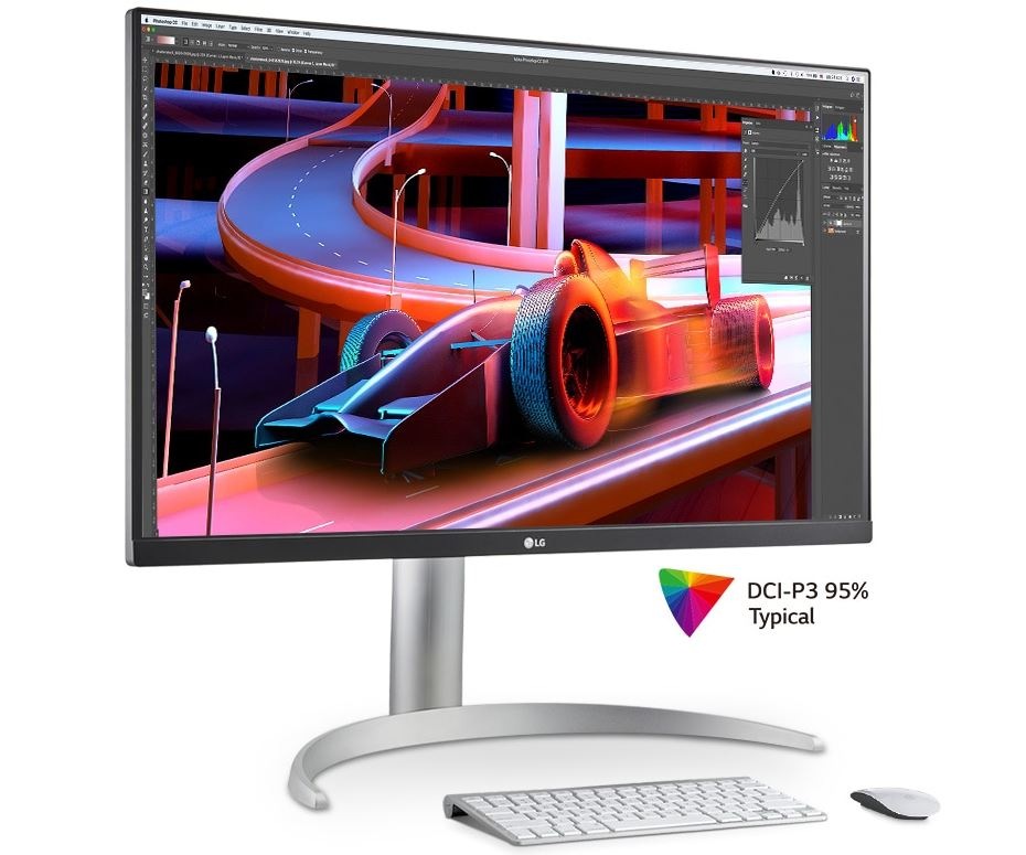 IPS technologie s detailem DCI-P3 monitoru LG