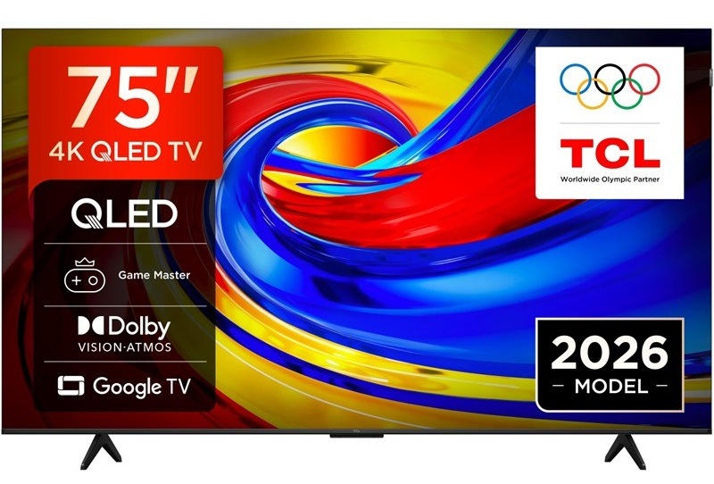 Televize TCL 75P7L s úhlopříčkou 189 cm.