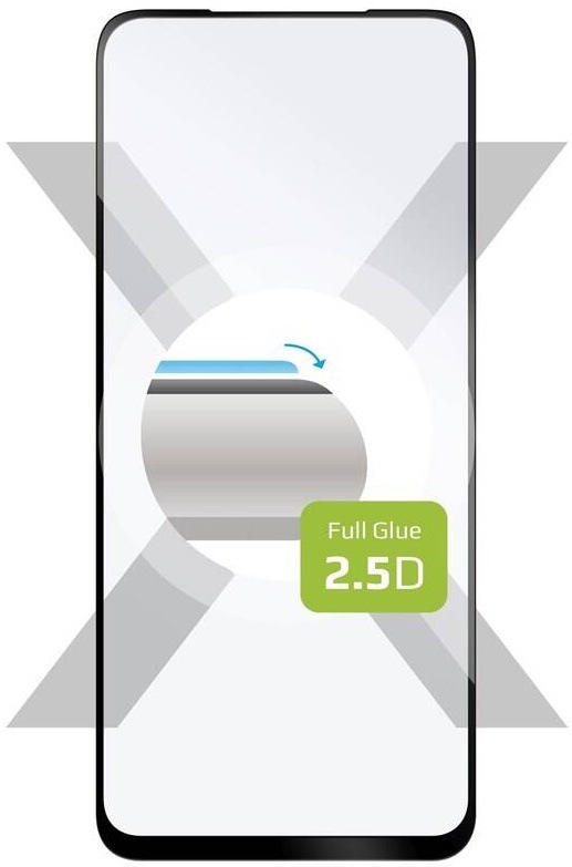 Tvrzené sklo FIXED Full-Cover na Honor 10X Lite/Huawei P Smart 2021 černé