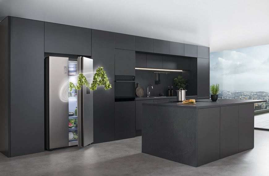 Americká lednice Hisense RS711N4WCD šedá Americká lednice Hisense RS711N4WCD, šedá