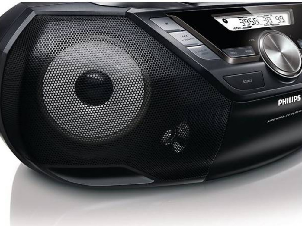 Radiomagnetofon s CD Philips AZ787 černý