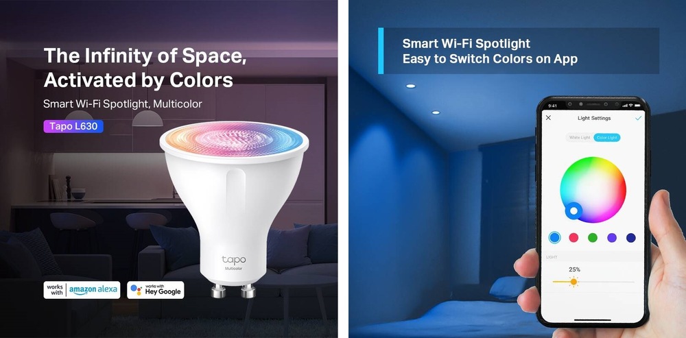 Chytrá žárovka TP-Link Tapo L630, Smart Wi-Fi, GU10, 3,7W, RGB TP-Link Tapo L630