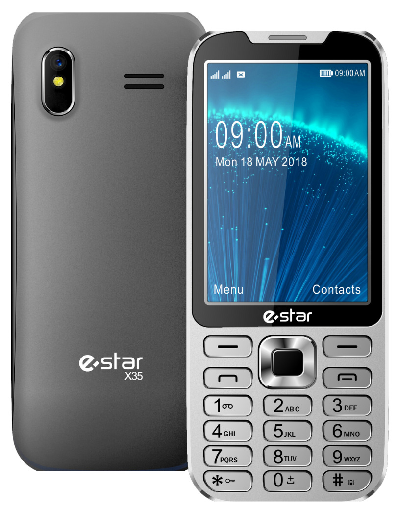 Mobilní telefon eStar X35 stříbrný