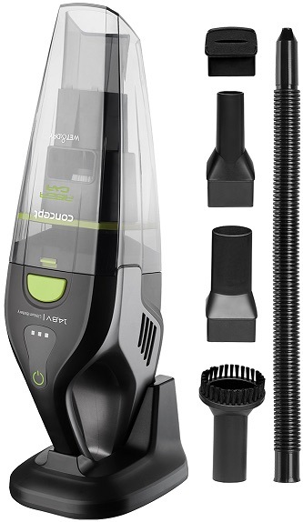 Akumulátorový vysavač Concept VP4352 Wet & Dry Riser car černý Ruční vysavač Concept je dodáván s praktickým příslušenstvím