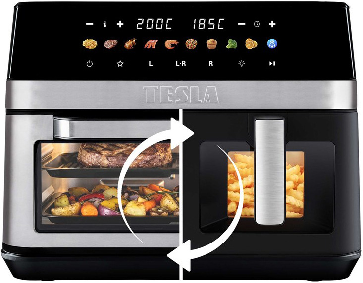 Fritéza horkovzdušná Tesla AirCook DualZone Q787 XXL Deluxe
