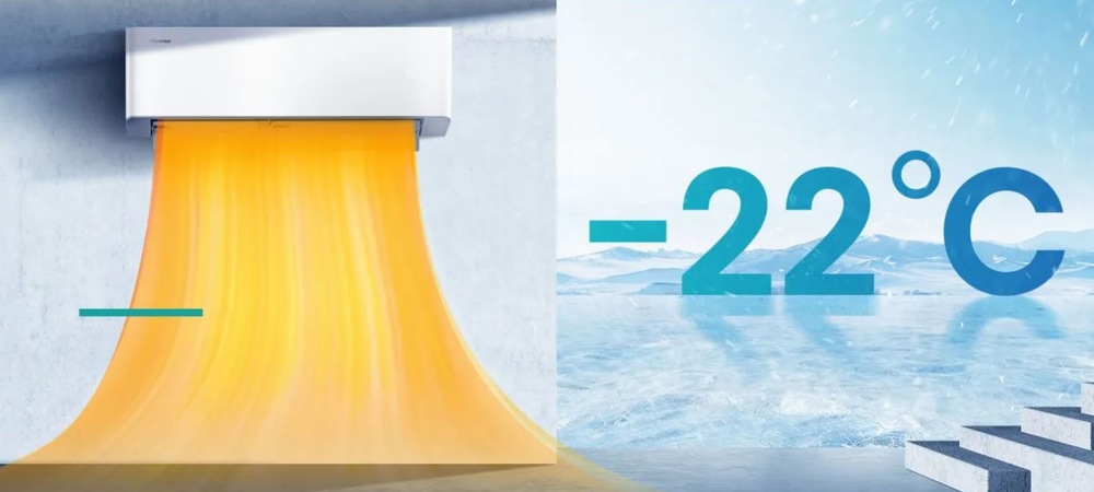 Klimatizace splitová Hisense Unipure AS35XU0EW + HB35XU0AG bílá Vytápění při -22°C