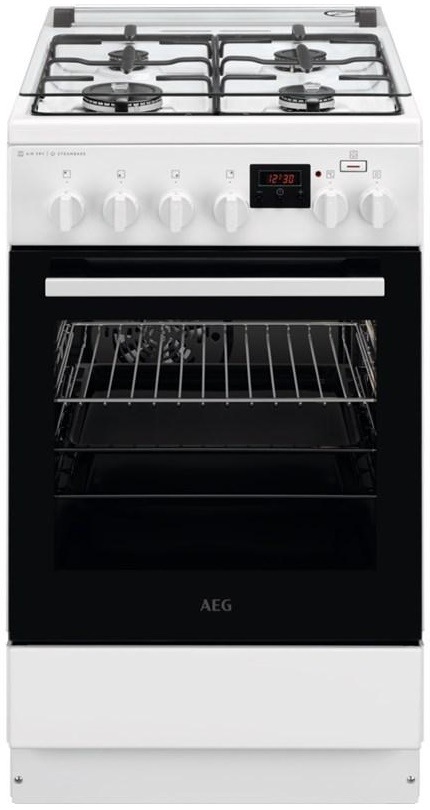 Kombinovaný sporák AEG Mastery CKB56480BW bílý