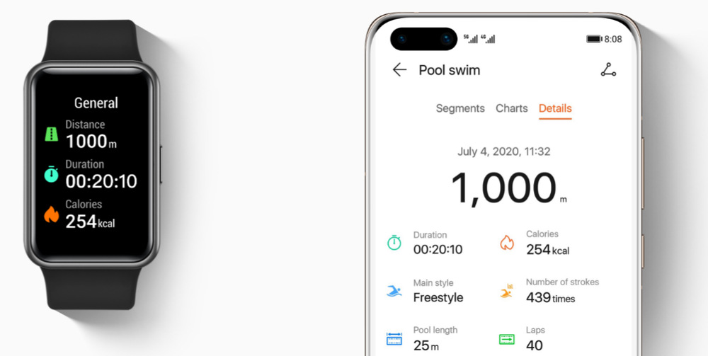 Chytré hodinky Huawei Watch Fit New růžové