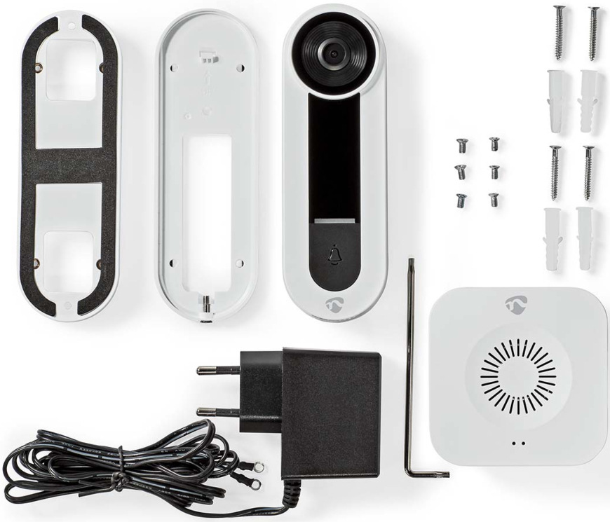 Nedis SmartLife Wi-Fi s kamerou (WIFICDP40CWT), bílá
