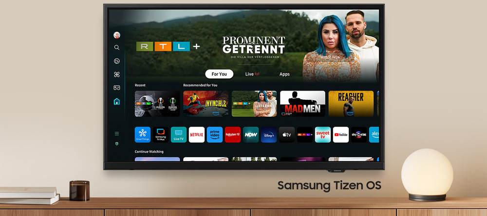 Televize Samsung UE32H5002F Operační systém Tizen na televizi Samsung