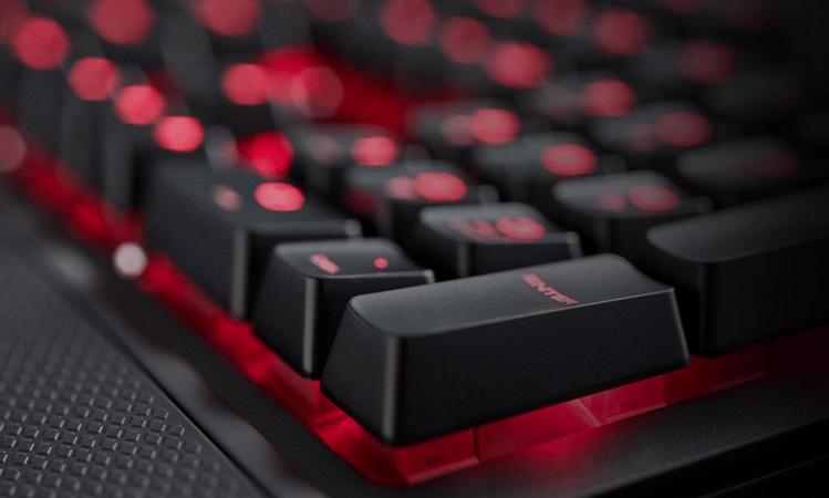 Klávesnice Corsair K68 Red LED Cherry MX Red černá