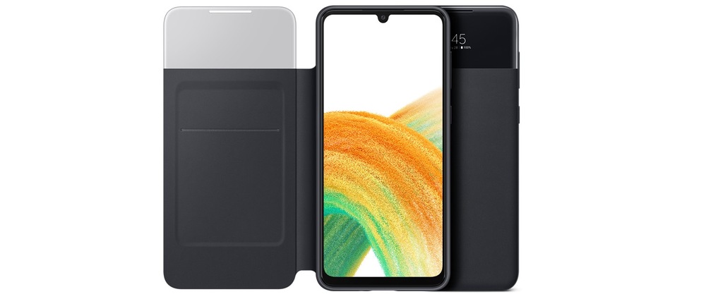 Pouzdro na mobil flipové Samsung S View Wallet Cover na Galaxy A33 5G bílé Pouzdro na mobil flipové Samsung S View Wallet Cover na Galaxy A33 5G bílé