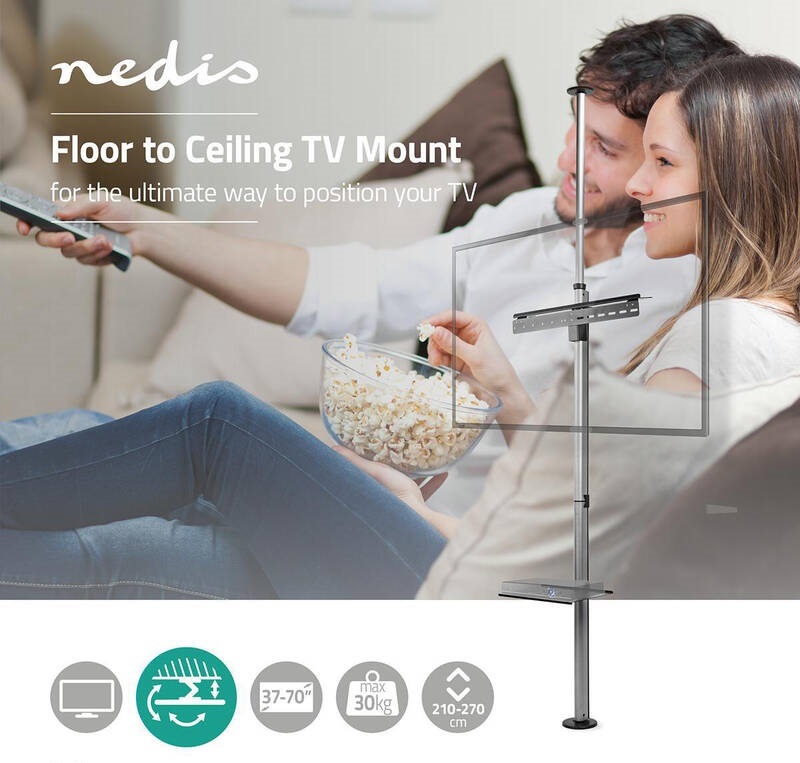 Stojan pro TV Nedis nastavitelný, pro úhlopříčky 37" až 70", nosnost 30 kg
