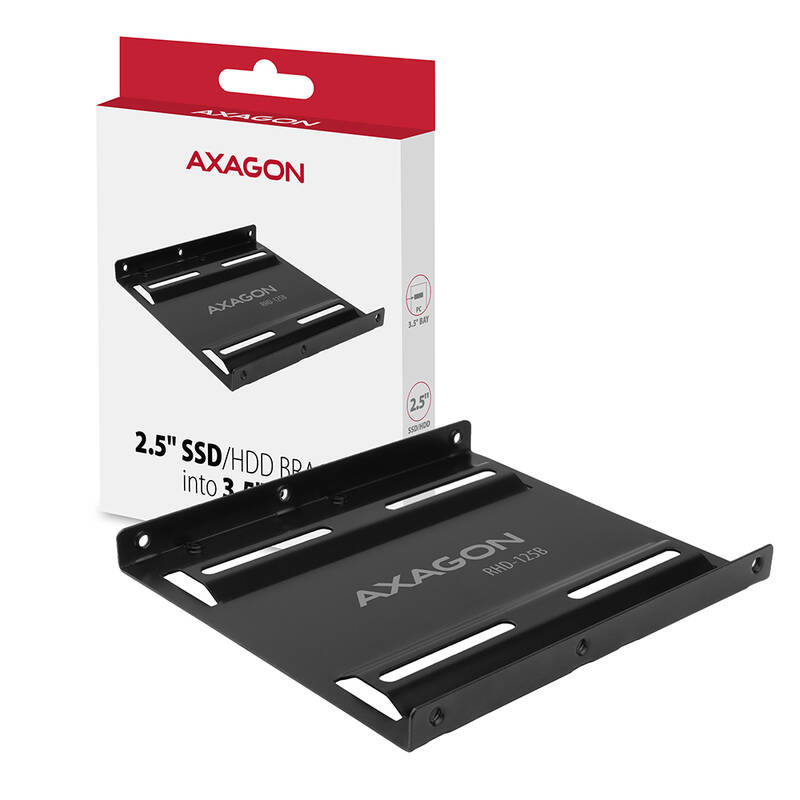 Rámeček Axagon 1x 2.5" HDD/SSD do 3.5" pozice černá