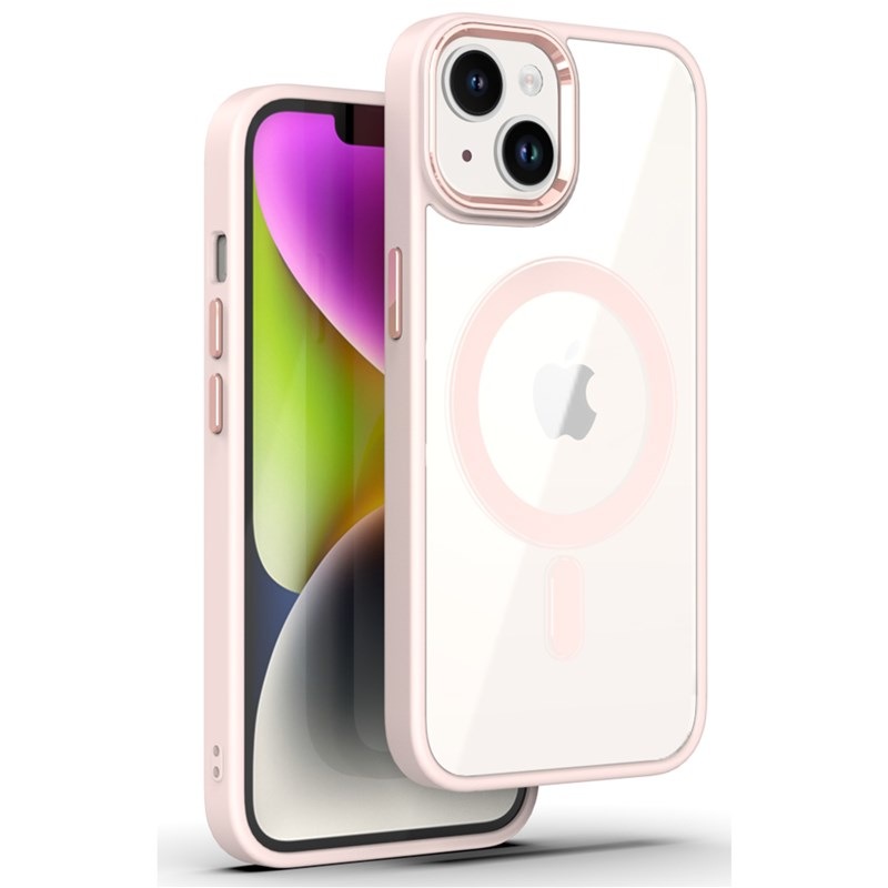Kryt na mobil WG Iron Eye MagSafe na Apple iPhone 13/14 růžový