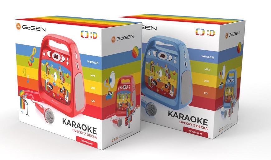 CD přehrávač GoGEN DÉČKO KARAOKE B modrý
