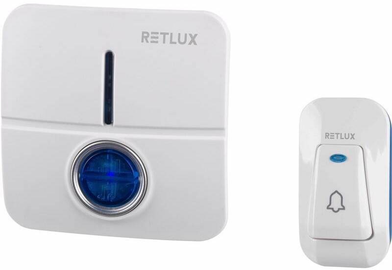 Zvonek bezdrátový RETLUX RDB 105, do sítě 230V + bateriové tlačítko bílý Zvonek bezdrátový RETLUX RDB 105, do sítě 230V + bateriové tlačítko bílý