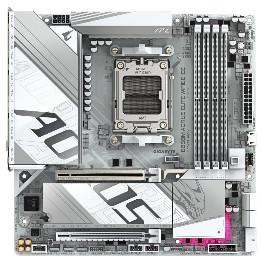 Základní deska GIGABYTE B850M AORUS ELITE WF6E ICE Základní deska GIGABYTE B850M AORUS ELITE WF6E ICE