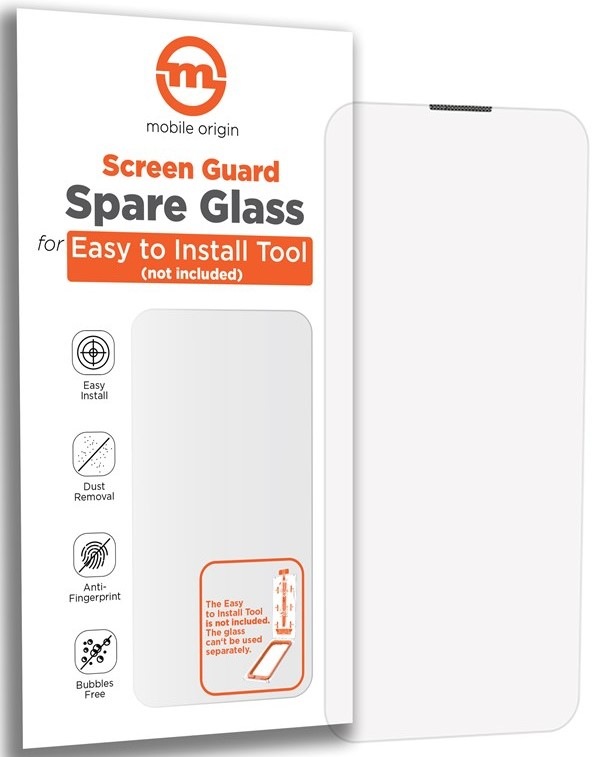 Tvrzené sklo Mobile Origin Orange Screen Guard Spare Glass na Apple iPhone 16e/14/13 Pro/13