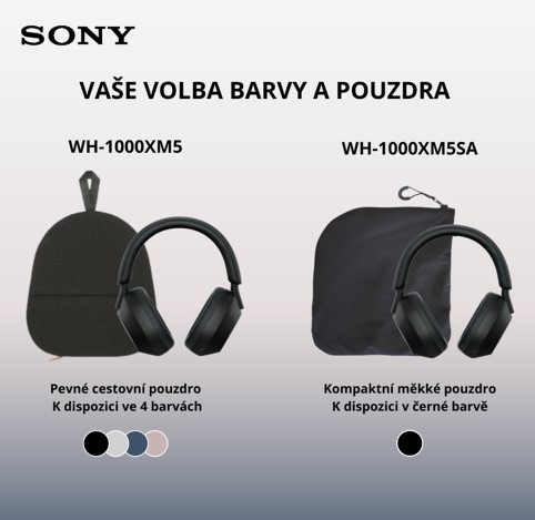 Sluchátka Sony WH-1000XM5 - Prodloužená záruka zdarma po registraci stříbrná