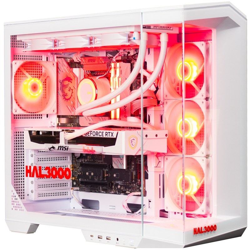 Herní počítač HAL3000 Master Gamer Ultimate-K bílý Herní počítač HAL3000 Master Gamer Ultimate-K INTEL Core U7-270K Plus, RAM 32GB, 2048,GeForce RTX™ 5070 Ti- 16GB Microsoft Windows 11 Home