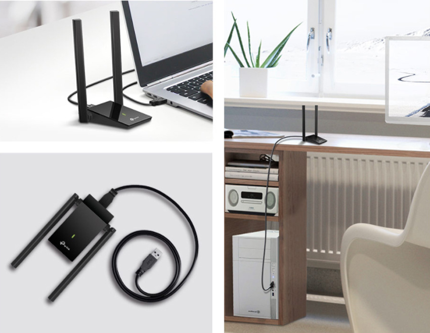 Wi-Fi adaptér TP-Link Archer T4U Plus černý Wi-Fi adaptér TP-Link Archer T4U Plus černý