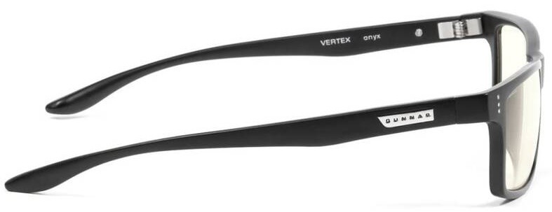 Počítačové brýle GUNNAR Vertex Onyx, čirá skla černé