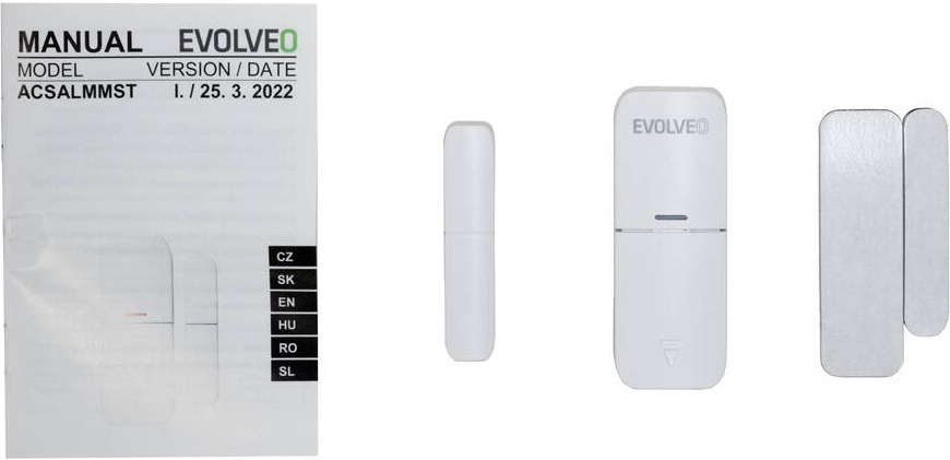 Senzor Evolveo Alarmex Pro, bezdrátový detektor otevření dveří/oken Evolveo ACSALMMST