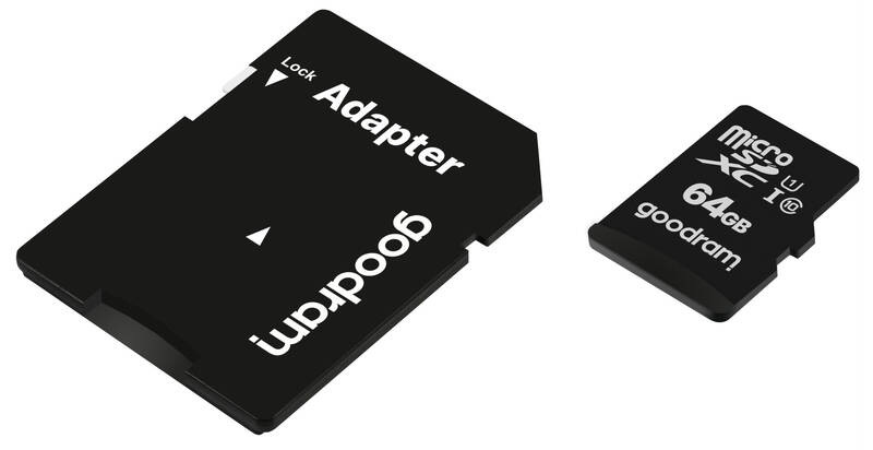 Paměťová karta Goodram MicroSDXC 64GB 10 UHS I + adaptér