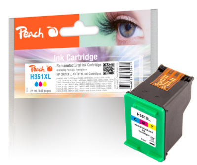 Inkoustová náplň Peach HP 351 XL, 540 stran vícebarevná