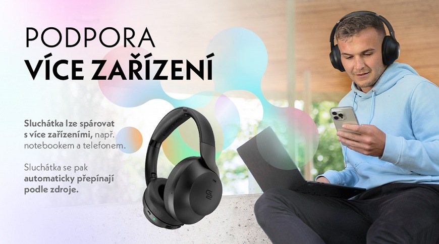 Sluchátka GoGEN HBTM 93B černá