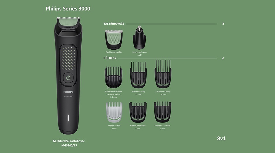 Zastřihovač multifunkční Philips MG3940/15 Series 3000
