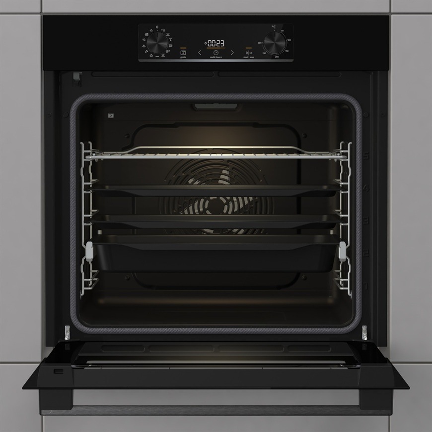 Trouba Gorenje Essential BPS6737E07B černá Vestavná multifunkční trouba Gorenje BPS6737E07B, program Pizza