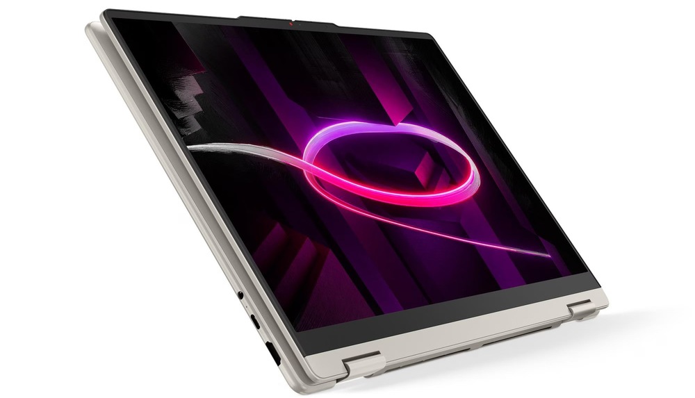 Notebook Lenovo Yoga 7 2-in-1 16AGP11 zlatý Detail obrázku notebooku.
