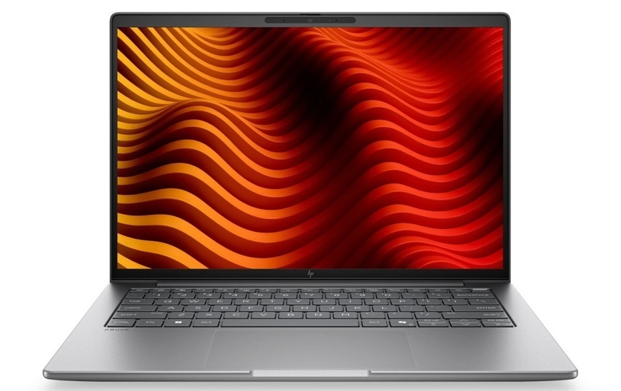 Notebook HP ZBook 8 G2a 14" stříbrný Detail obrázku notebooku.