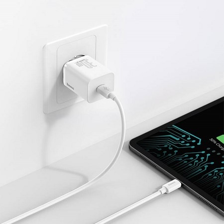 Nabíječka do sítě Baseus Super Si USB-C 30W bílá