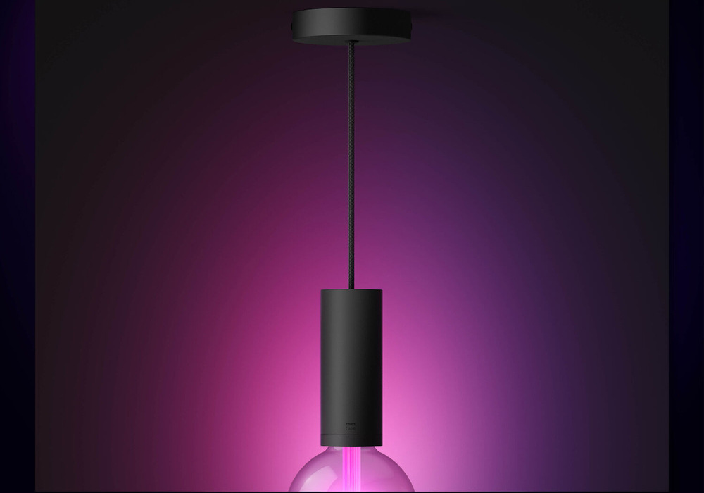 Závěsné svítidlo Philips Hue Light Guide E27 černé