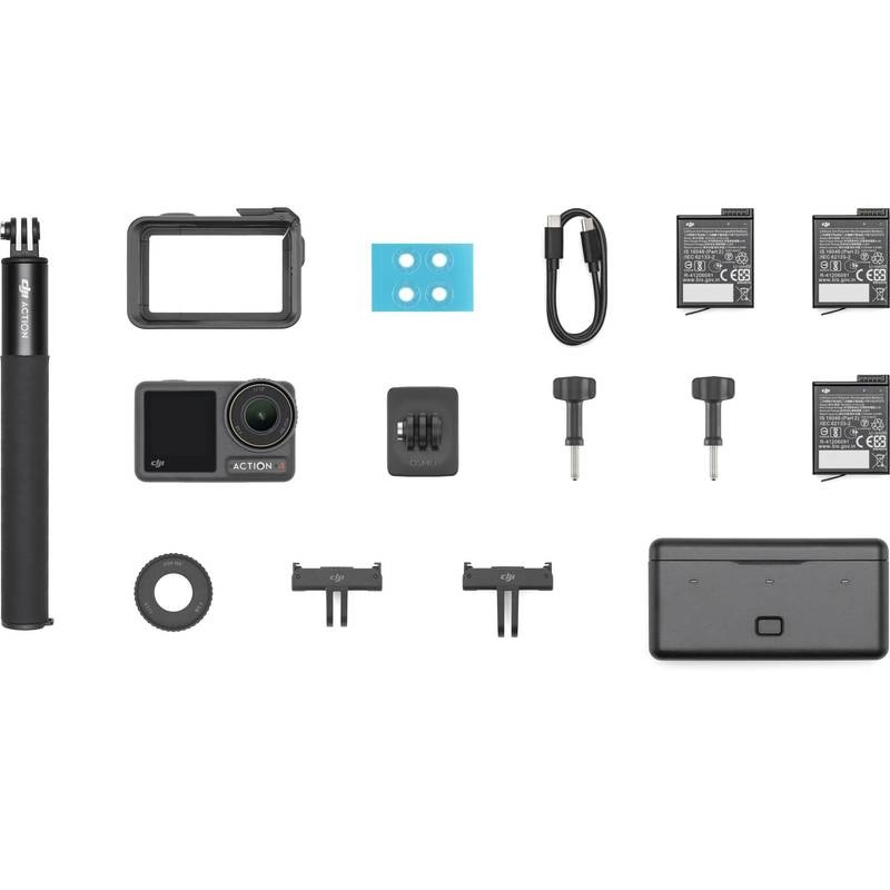 Outdoorová kamera DJI Osmo Action 4 Adventure Combo šedý