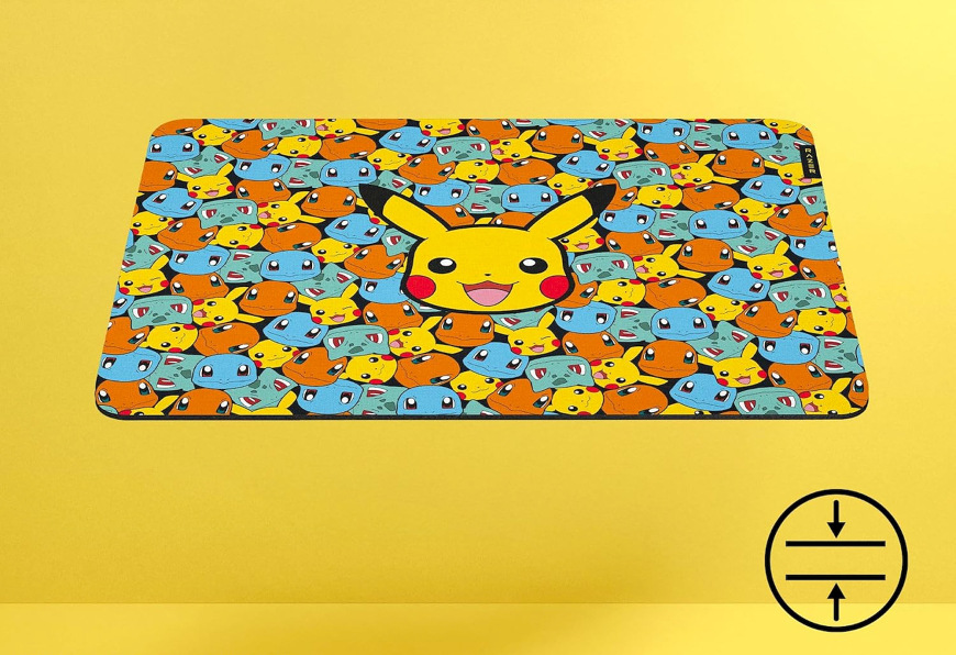 Podložka Razer Gigantus V2 Pokémon s nízkoprofilovým provedením a celoplošným motivem