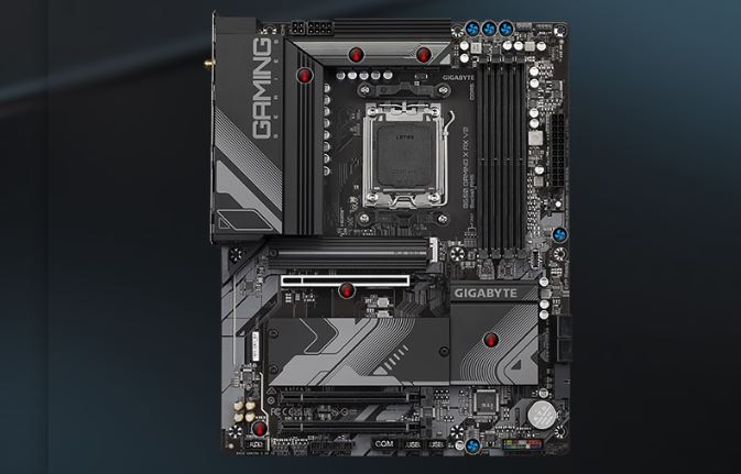 Napájení a chlazení u desky Gigabyte B650 Gaming X AX V2