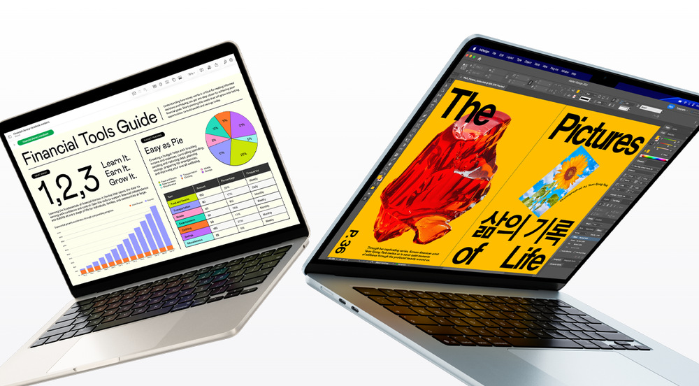 Notebook Apple MacBook Air 15" M5 10× CPU 10× GPU, 16 GB, 1 TB - hvězdně bílý CZ Apple MacBook Air je krásně lehký – váží jen 1,23 kg