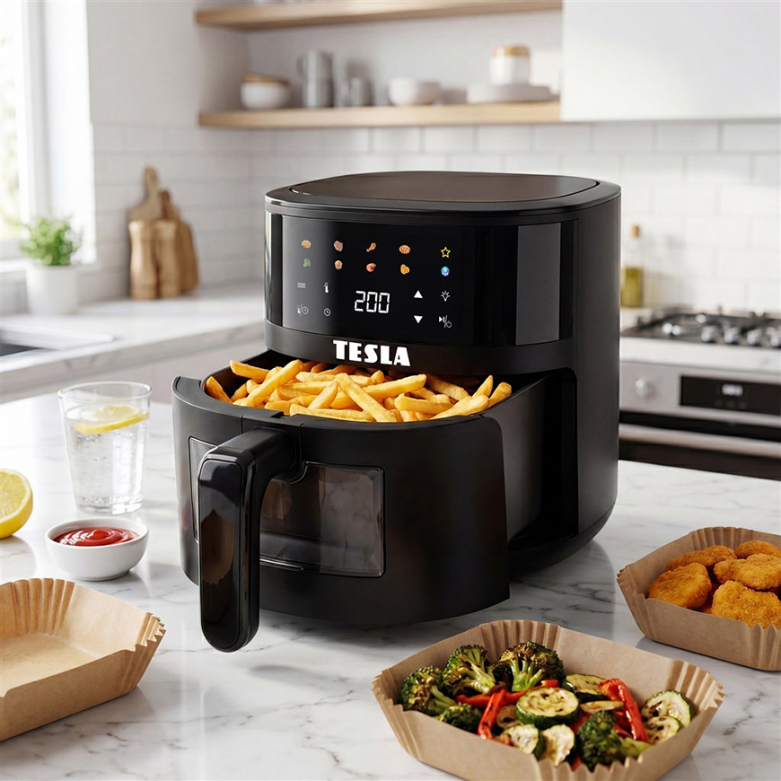 Fritéza horkovzdušná Tesla AirCook Q45 Pro černá Fritéza horkovzdušná Tesla AirCook Q45 Pro