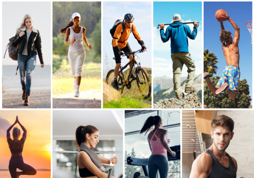 Chytré hodinky iGET Fit F45, 2x řemínek zlaté